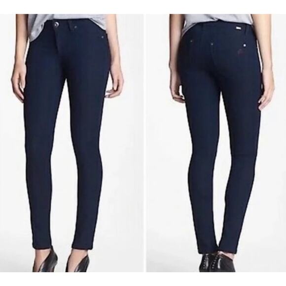 DL1961 Women's Emma Denim Legging Jegging Dark Blue Navy Stretch Jeans 26 - Picture 1 of 11